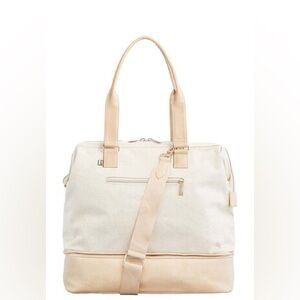 NWT BEIS Mini Weekend Convertible Tea Bag Travel Carry on in Beige
